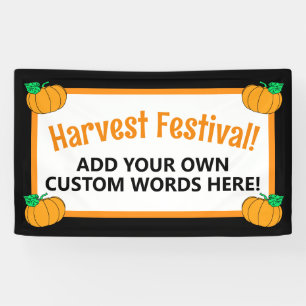 Personalised Harvest Festival Banner