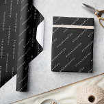Personalised #Hashtag Matte Black Wrapping Paper<br><div class="desc">Easily personalise this trendy and modern matte black wrapping paper adding your name, your hashtag, or any custom text, or delete it for a minimalist solid colour. A simple business design in black and white colours fully customisable, sans-serif basic and modern fonts and a professional and clear look, perfect for...</div>