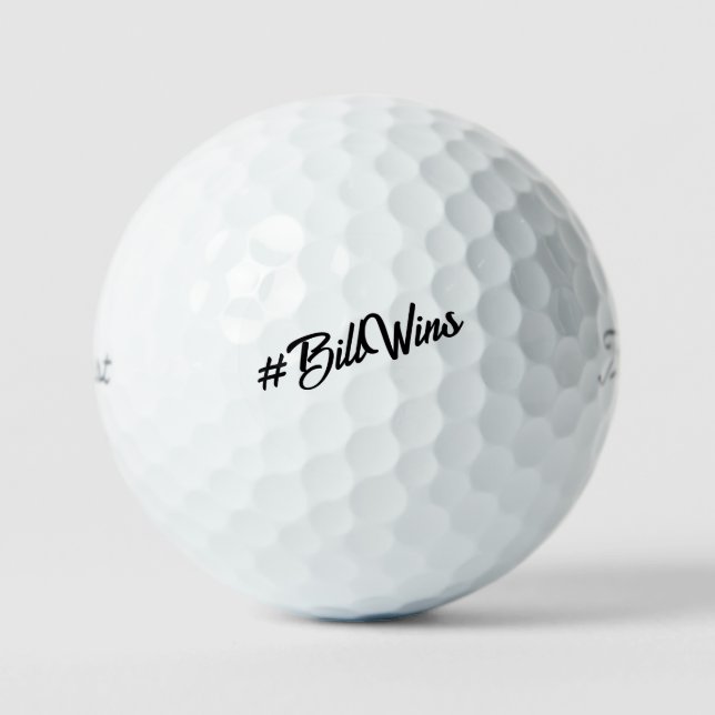 Personalised Hashtag Titleist Pro V1 Golf Balls (Front)