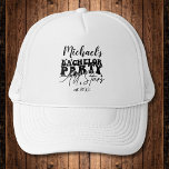 Personalised Hat | Bachelor Party All Stars<br><div class="desc">Personalised Hat | Bachelor Party All Stars Personalised hats are the perfect keepsakes for your friends to remember your special day. Cheers to a fun and memorable ALL STARS bachelor party! Add your custom wording to this design by using the "Edit this design template" boxes on the right hand side...</div>