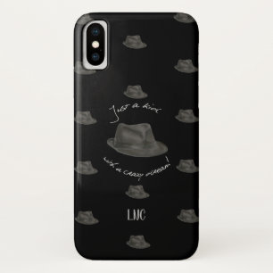 Personalised Hat For Leonard (black) iPhone X Case