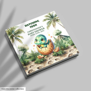 Personalised Hatching Soon Baby Boy Guest Book