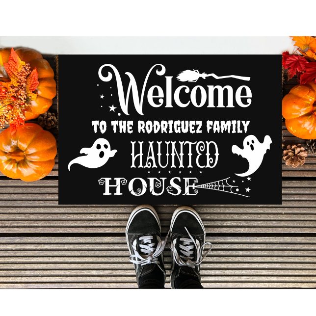 Personalised Haunted House  Doormat (Creator Uploaded)