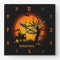 Personalised Haunted House Halloween Wall Clock