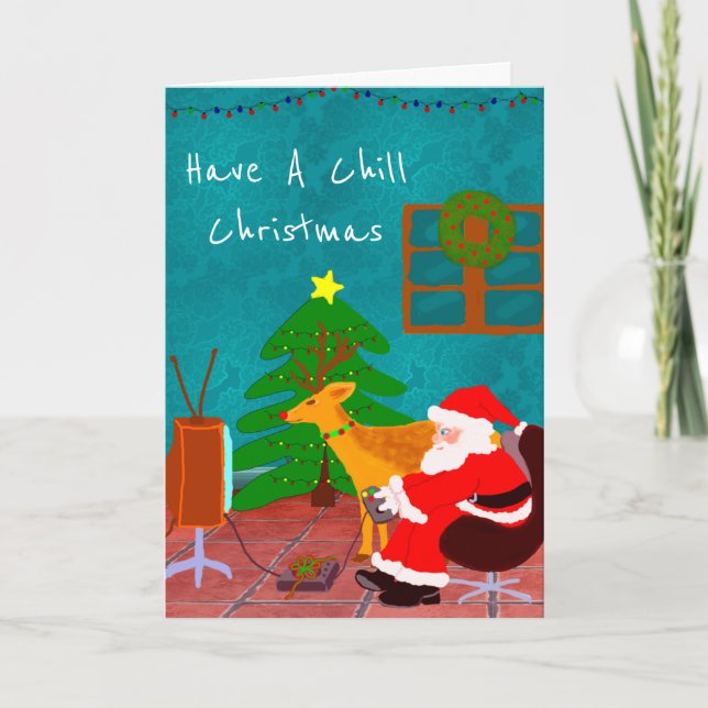 Personalised Have A Chill Christmas Card (Front)