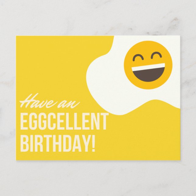Personalised - Have an eggcellent  birthday funny Postcard (Front)