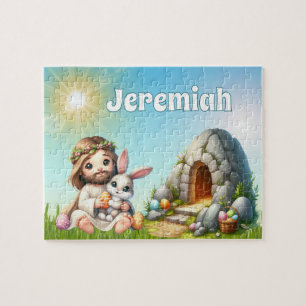 Personalised He Is Risen Easter Jigsaw Puzzle
