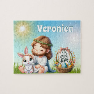 Personalised He Is Risen Easter Jigsaw Puzzle