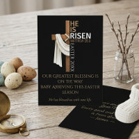 Personalised He Is Risen Easter Pregnancy