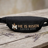 Personalised He Is Risen Vintage Easter Cross