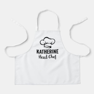 Personalised Head Chef Name Baking Cooking Custom Apron