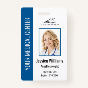 Personalised Healthcare Employee Blue ID ID Badge