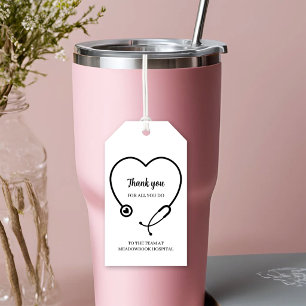 Personalised Healthcare Hospital Team Thank You  Gift Tags