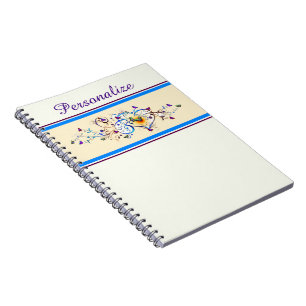 Personalised Heart and butterflies Notebook