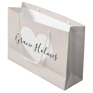 Personalised Heart Gift Bag