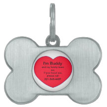 Personalised Heart If Found Dog Tag