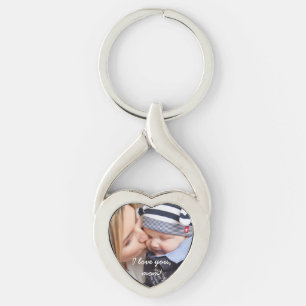 Personalised Heart KeyChains Unique Gifts For Mum
