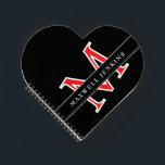 Personalised Heart Notebook with Monogram & Name<br><div class="desc">Add a touch of love to your notes with this Personalised Heart Notebook featuring your monogram and name. With a charming heart design and custom details,  it’s perfect for journalling,  planning,  or gifting. Stylish and meaningful,  this notebook is ideal for romantics,  students,  or anyone who loves personalised stationery.</div>