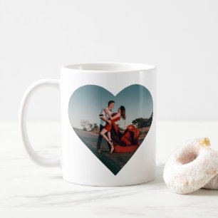 Personalised Heart Photo  Coffee Mug