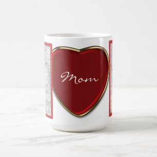 Personalised Heart Photo Mug Template
