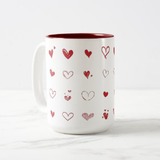 Personalised Heart Printed Coffee Mug