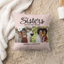 Personalised Heart Script 2 Photo SISTERS