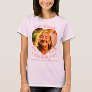 personalised heart shape photo and text T-Shirt