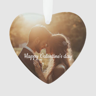 Personalised Heart-Shape Valentin Acrylic Ornament