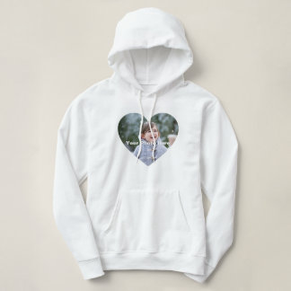 Personalised Heart-Shaped Photo Hoodie