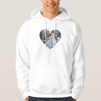 Personalised Heart-Shaped Photo Men's Hoodie