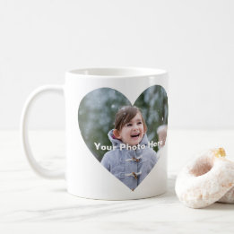 Personalised Heart-Shaped Photo Mug