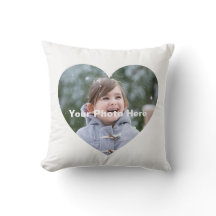 Personalised Heart-Shaped Photo Pillow