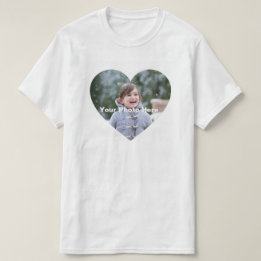 Personalised Heart-Shaped Photo T-Shirt