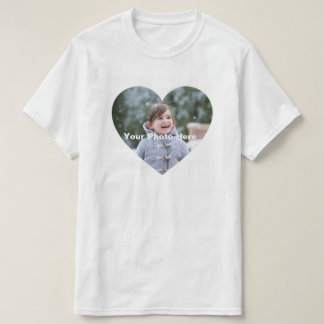Personalised Heart-Shaped Photo T-Shirt