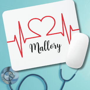 Personalised Heart Simple Medical Mouse Mat