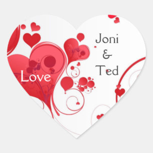 Personalised Heart Stickers