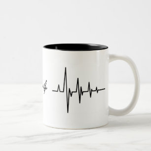 Personalised Heartbeat Coffee Mug