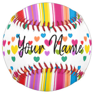 Personalised Hearts Softball by HAMbyWG