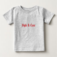 Personalised Heather Grey Baby Fine Jersey T-Shirt