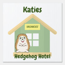 Personalised Hedgehog Hotel