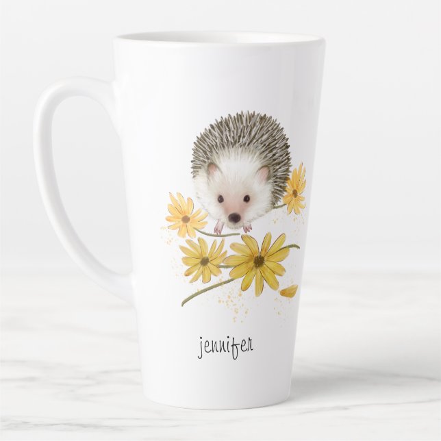 Personalised Hedgehog Mug (Left)