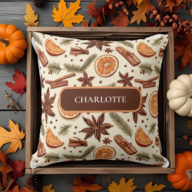 Personalised Hello Autumn – Custom Name  Cushion (Creator Uploaded)