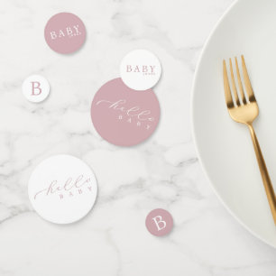 Personalised Hello Baby Minimalist Baby Shower Confetti