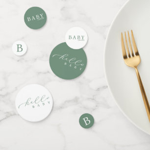 Personalised Hello Baby Minimalist Baby Shower Confetti