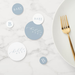 Personalised Hello Baby Minimalist Baby Shower Confetti