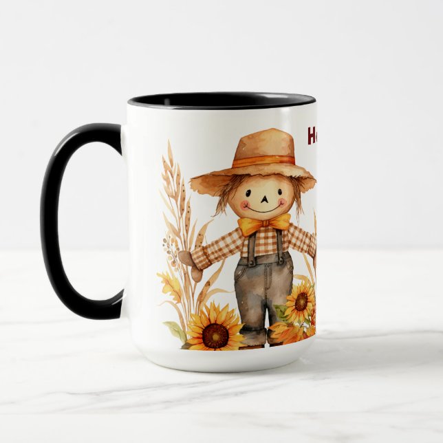 Personalised Hello Fall Ya’All Coffee Cup, Fall  Mug (Left)