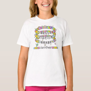 Personalised Hello Fifth Grade T-shirt