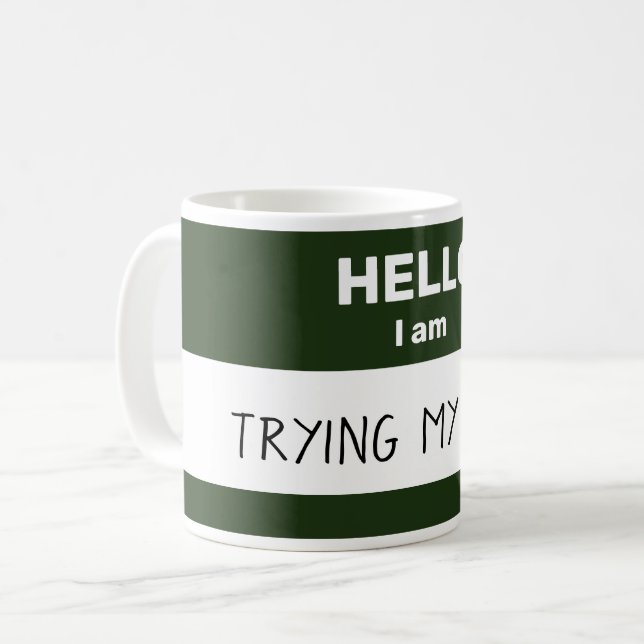 Personalised "Hello I Am" Mug (Front Left)