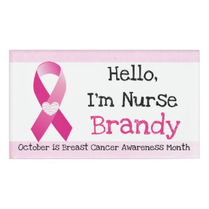 Personalised Hello, Im Nurse Name Tag