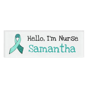 Personalised Hello, Im Nurse Name Tag